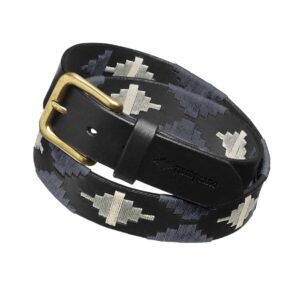 rive-equestre-Ceinture Pampeano Sierra (N° 7)-Noir/Marine/Gris/Beige