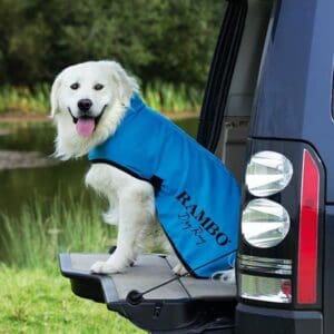 rive-equestre-Rambo Dog Dry Rug-Bleu