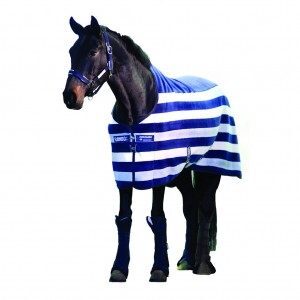 rive-equestre-Horsware Rambo deluxe Fleece-Bleu/Beige