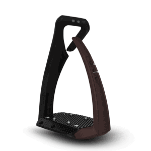 rive-equestre-Etriers Freejump Soft'up Pro+-Noir/Choco