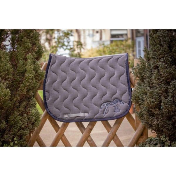 Pénélope Tapis de Selle Classic Gris/Marine FULL