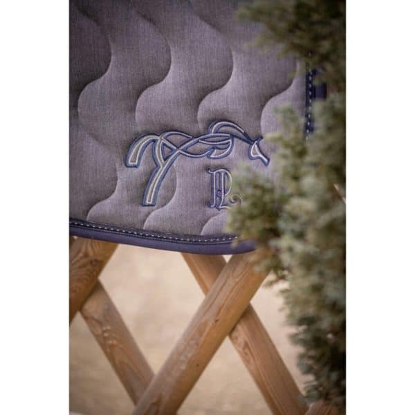 Pénélope Tapis de Selle Classic Gris/Marine FULL – Image 2